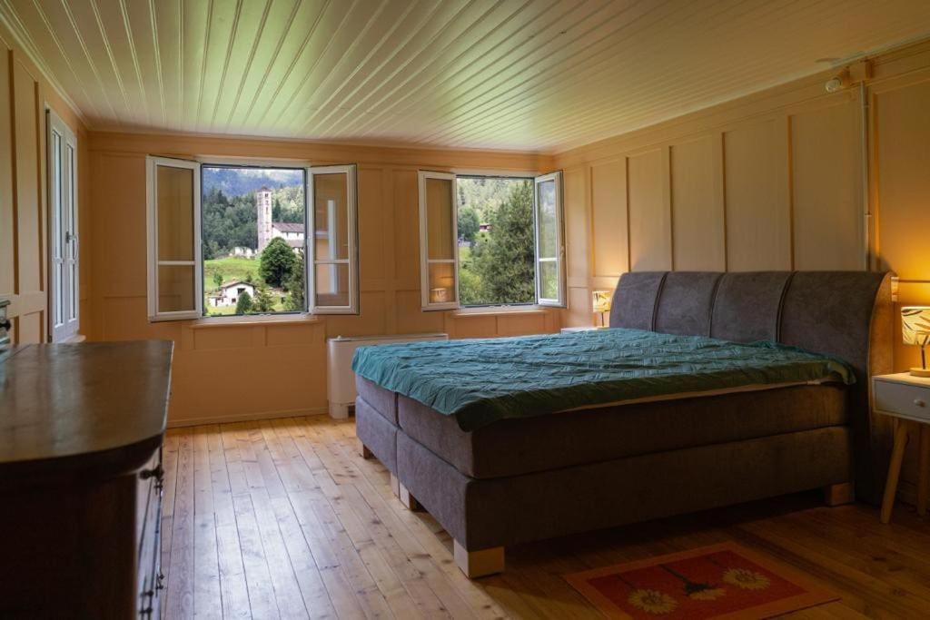Casa Dorino - Luogo Idilliaco, Ideale Per Famiglie, Terrazza Ed Ampio Giardino, Vista Montagne, Sauna Privata Rodi Bagian luar foto